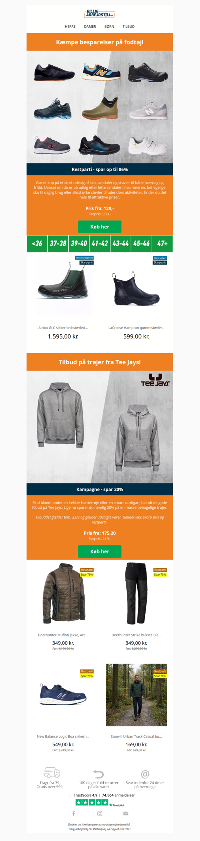 Kæmpe besparelser på fodtøj 🤩