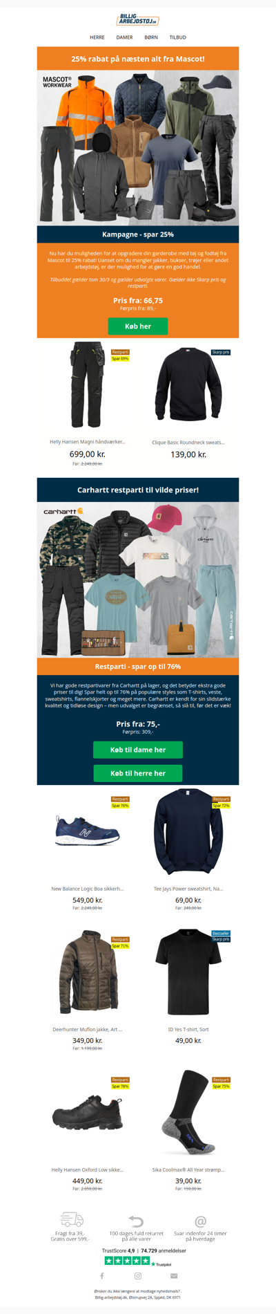 Rabat på Mascot og Carhartt 🤩