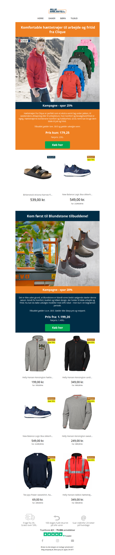 Lækre Clique hættetrøjer med 25% rabat