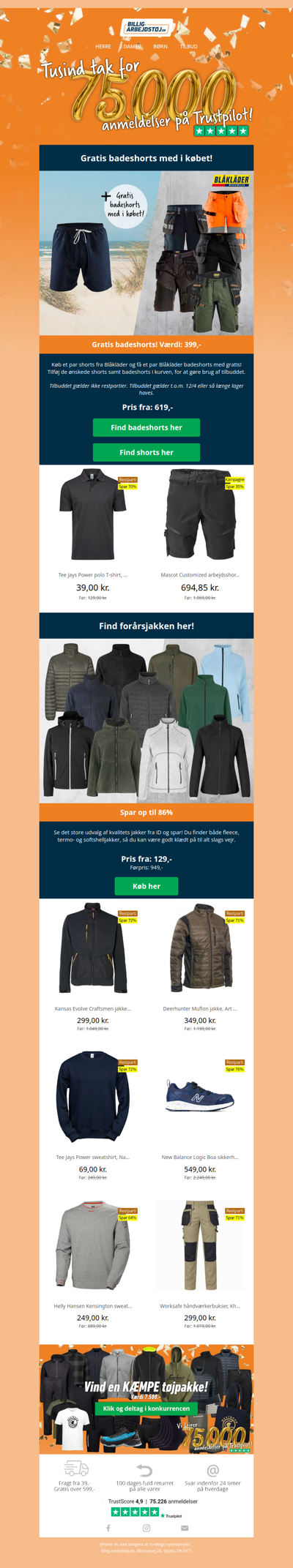 Køb shorts = gratis badeshorts!