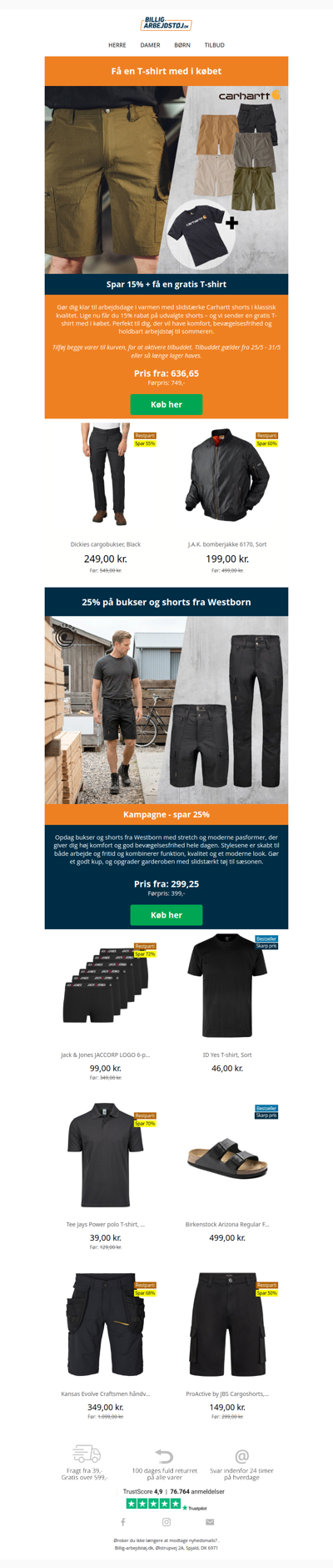 Carhartt shorts + gratis T-shirt 👕