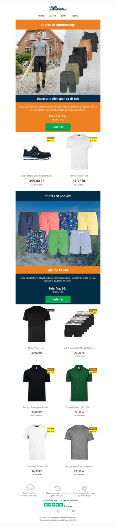 Shorts til arbejde og pool 🏖️