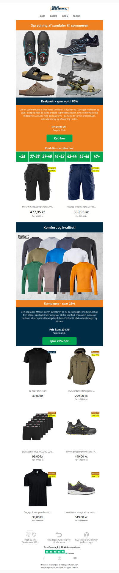 Oprydningssalg på sandaler 🧹
