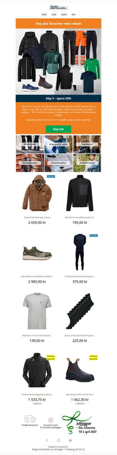 Spara 25% när du köper 3 stycken🥳