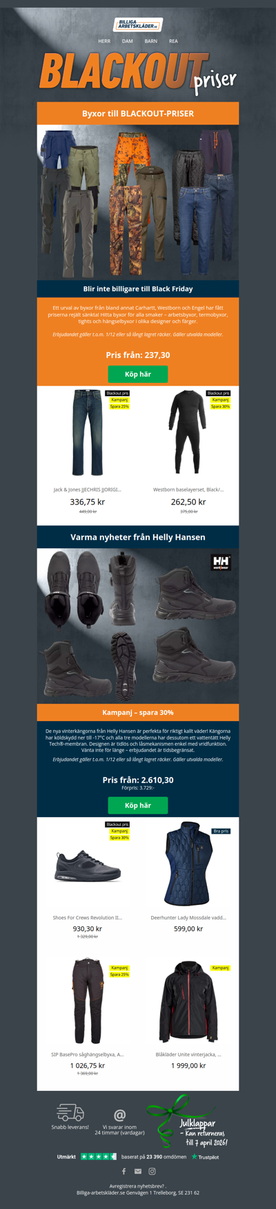 Billiga byxor för de snabba!