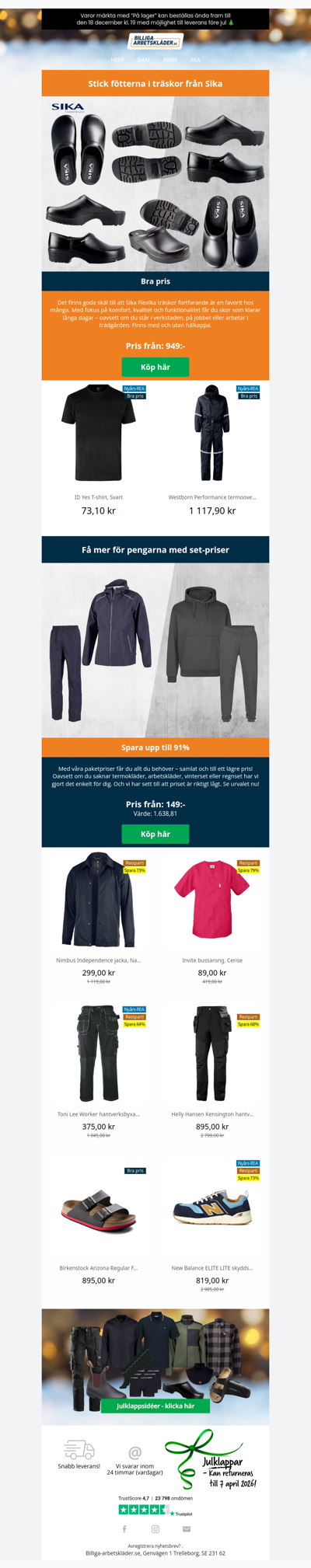 Populära träskor till bra pris!