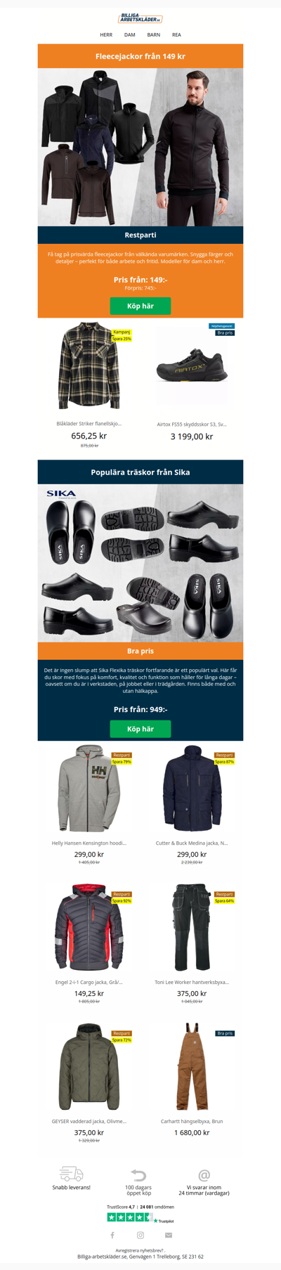 Vassa priser på fleecejackor! 🥳