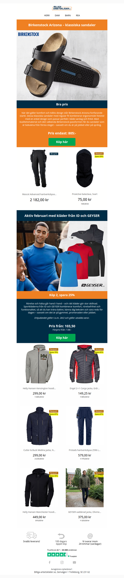 Birkenstock till bra pris!