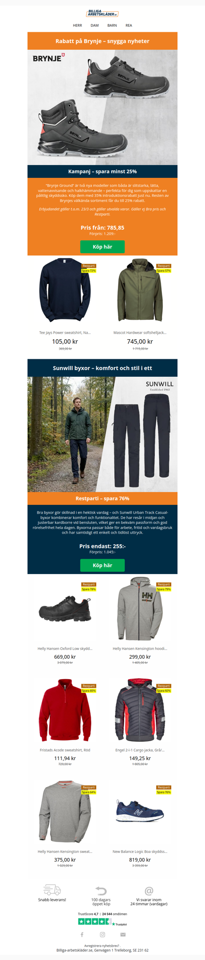 Nyheter från Brynje! Minst 25% rabatt 😍