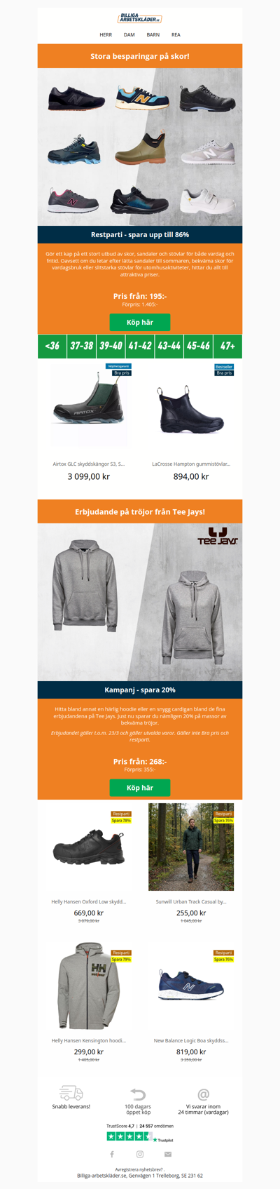 Stora besparingar på skor 🤩