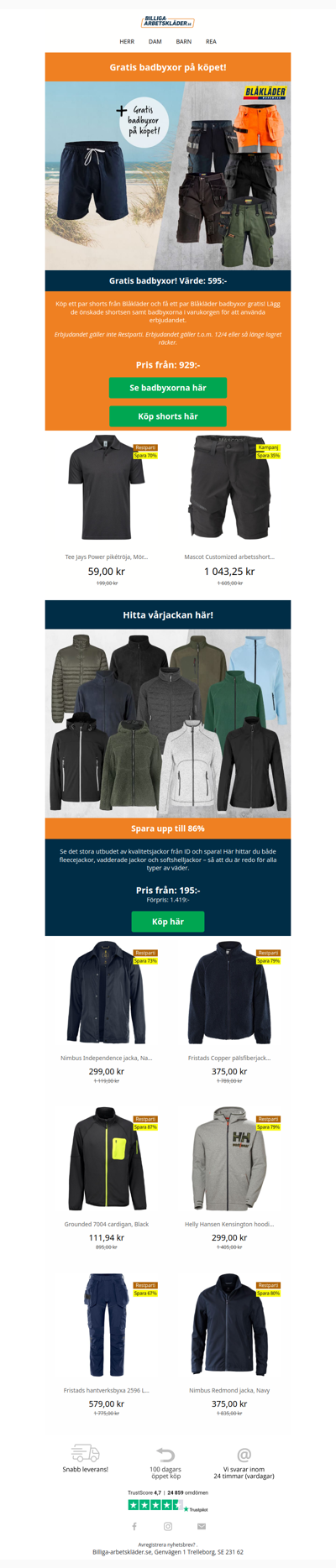 Köp shorts = gratis badbyxor!