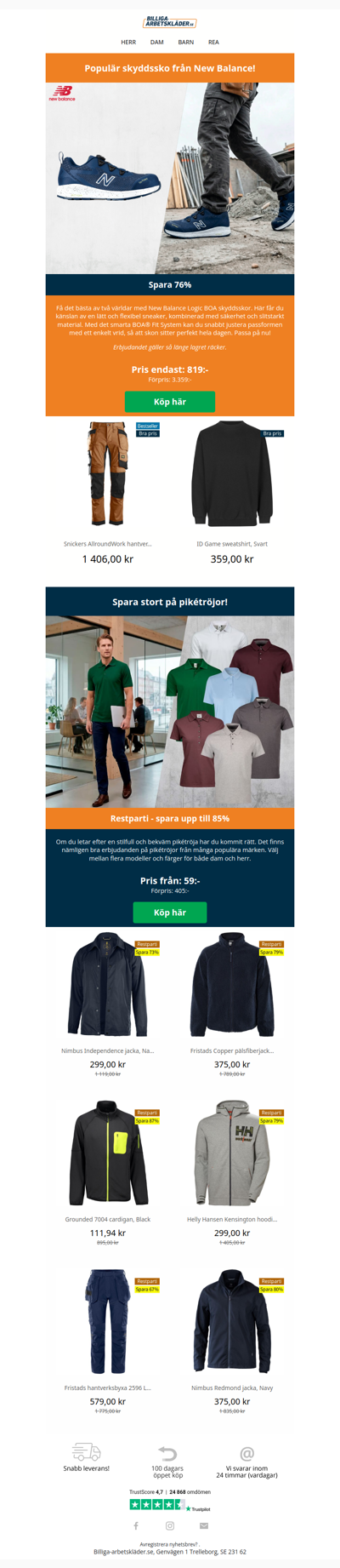 Populära skyddsskor för endast 819 kr 🤩