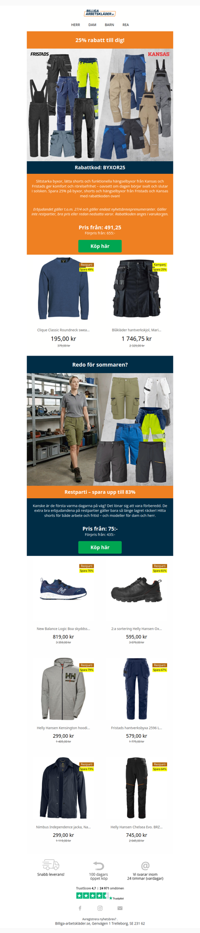 Hitta shorts och byxor från Fristads 🤩