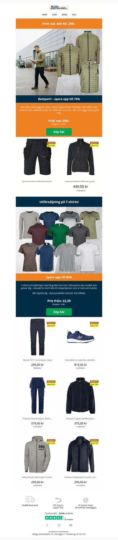 Fritt val: Allt för 299:-