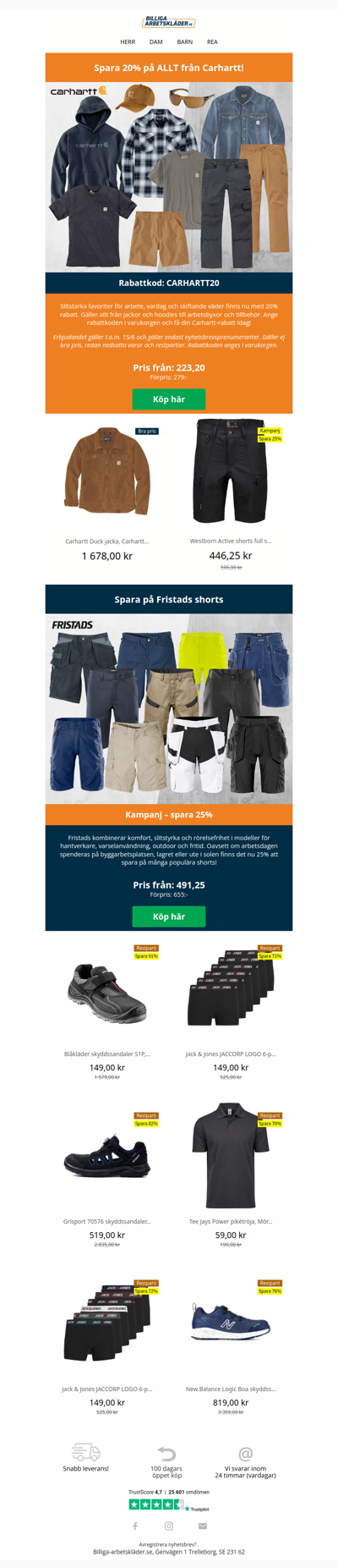 Rabatt på ALLT från Carhartt 😮