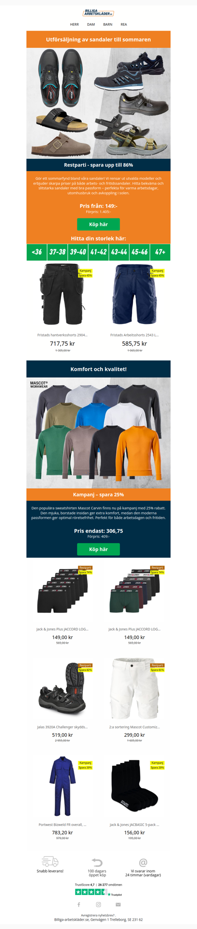 Utrensningsrea på sandaler 🧹