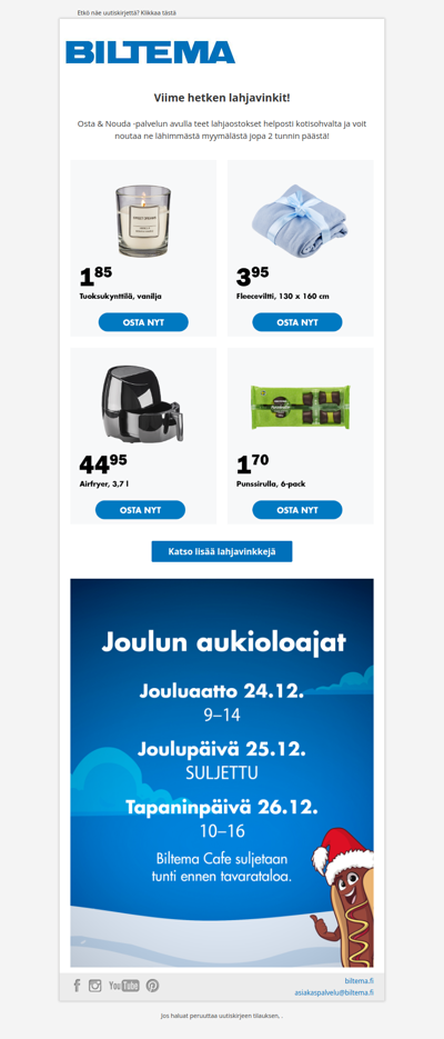 Viime hetken lahjavinkit! 🎁