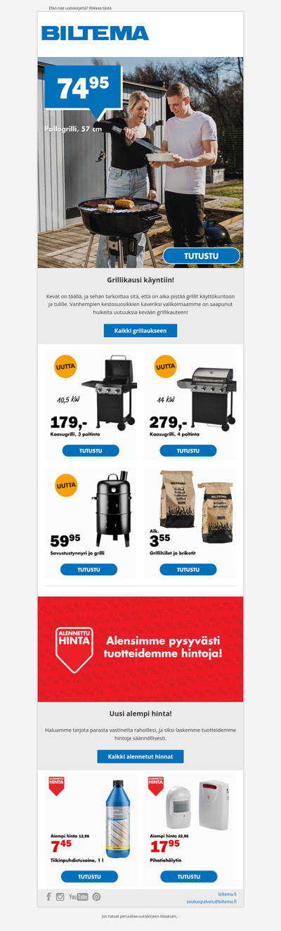 Kevät ja grillikausi ovat täällä! ☀️