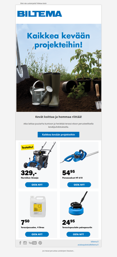 Älä anna kevään projektien odottaa!