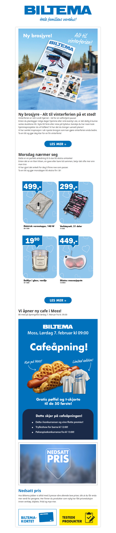 Ny brosjyre - Alt til vinterferien på et sted!