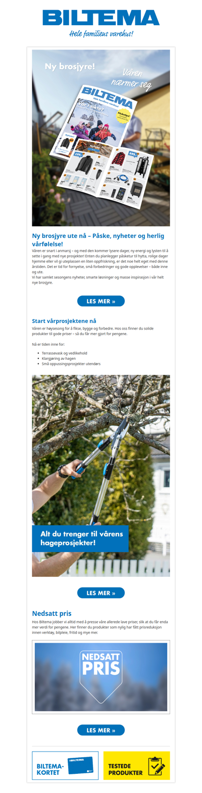 Ny brosjyre full av nyheter, påske og vårinspirasjon!