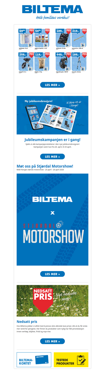 Sjekk kampanjevarene nå!