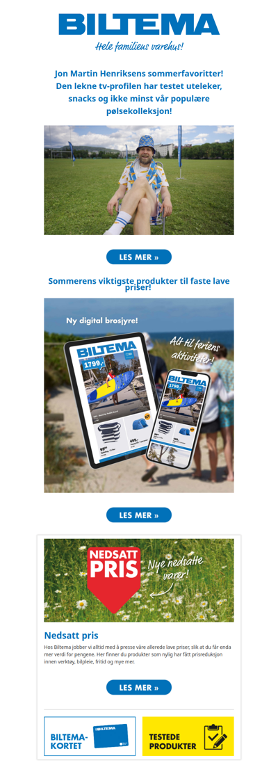 Populær tv-profil har plukket ut sine sommerfavoritter fra Biltema.
