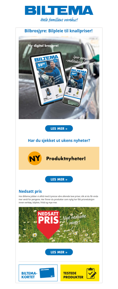Ny brosjyre med bilprodukter til knallpriser!