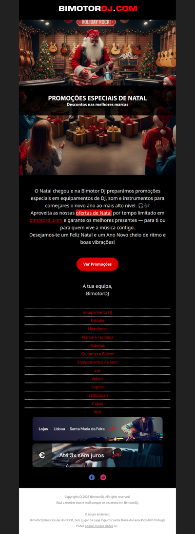 🎄 Feliz Natal da Bimotor DJ 🎄 - Descontos nas melhores marcas!