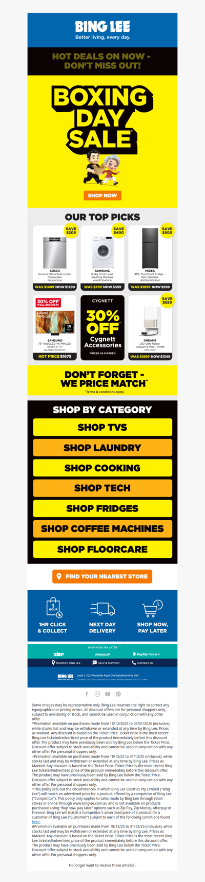 Boxing Day Deals Are Going Fast!