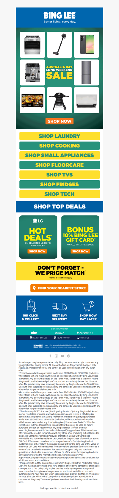 Make the Most of Australia Day Long Weekend Deals!☀️