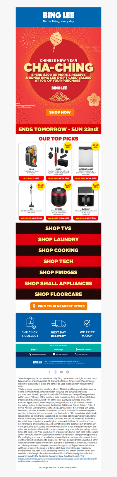 Hurry! Final Days To Shop Our Chinese New Year Bonus Offer!🏃