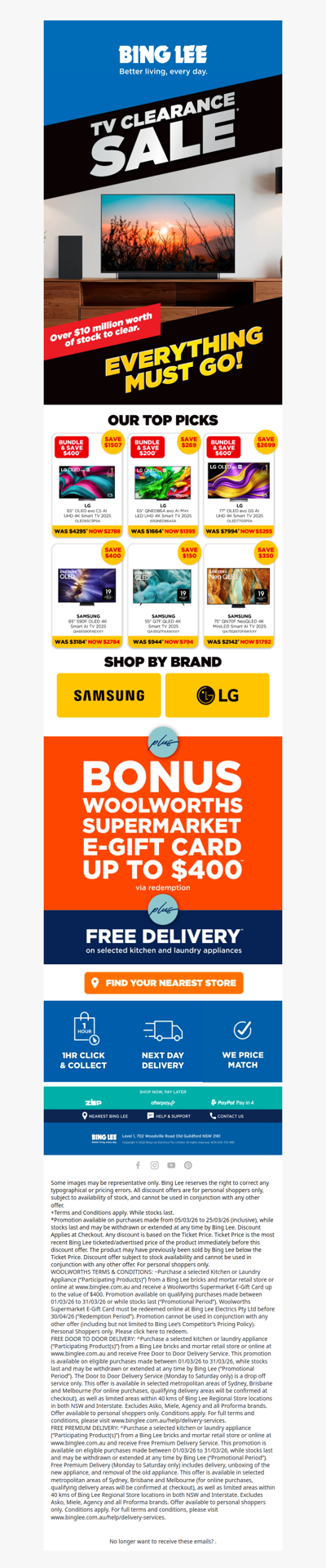 Huge TV Clearance Sale! 📢EVERYTHING MUST GO