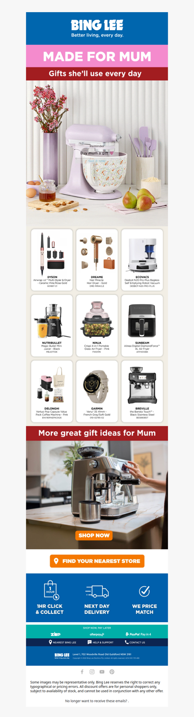 Give Mum the gift of more time 🩷