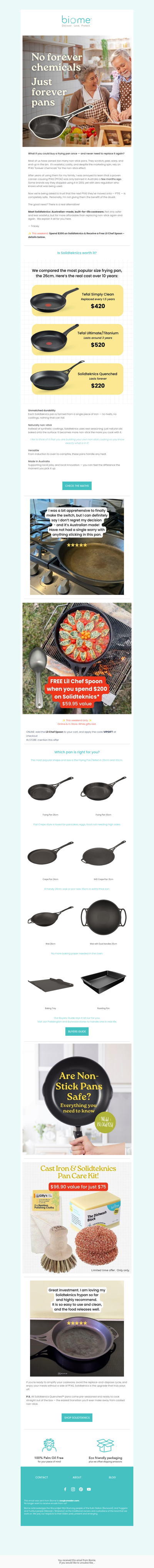 One pan that beats non stick every time! 🥘