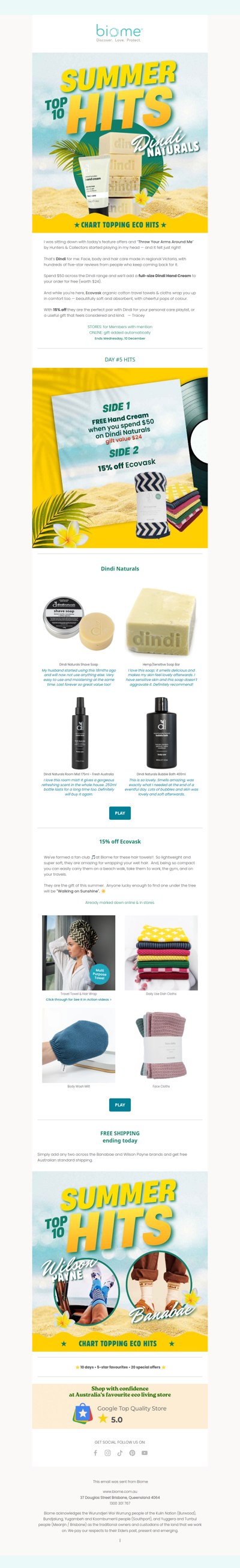 DAY #5: Unwrap a Dindi GIFT! 🎁 + 15% off Ecovask towels & cloths