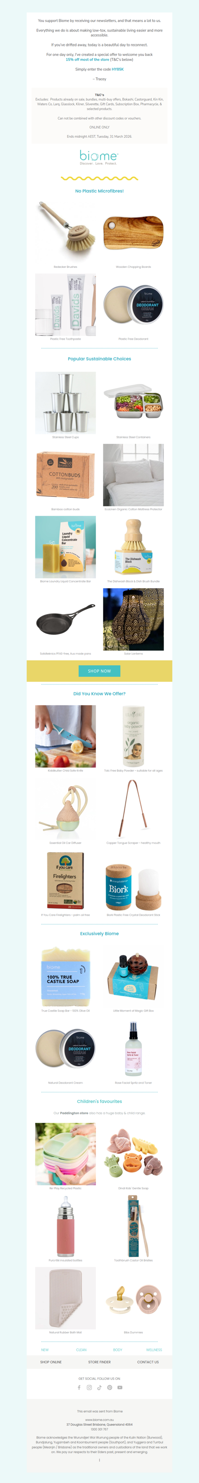 Your Exclusive 15% off Code for TODAY 🪴