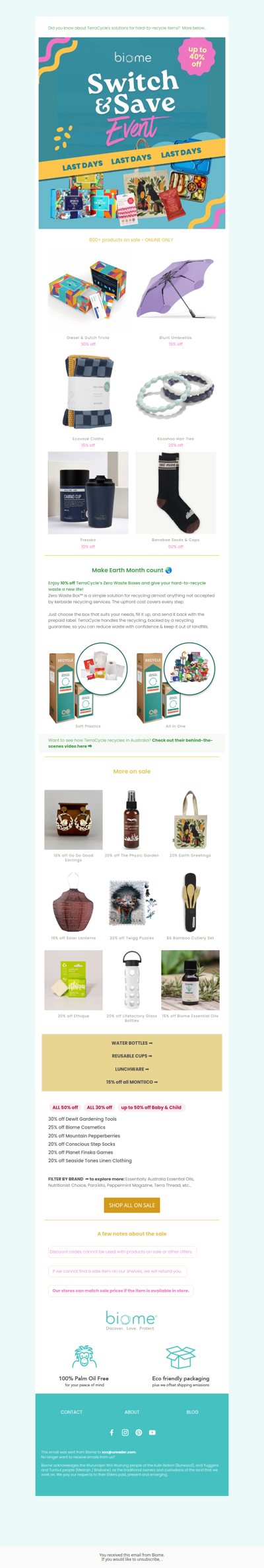 🌿 800+ Products on Sale – Last Days!