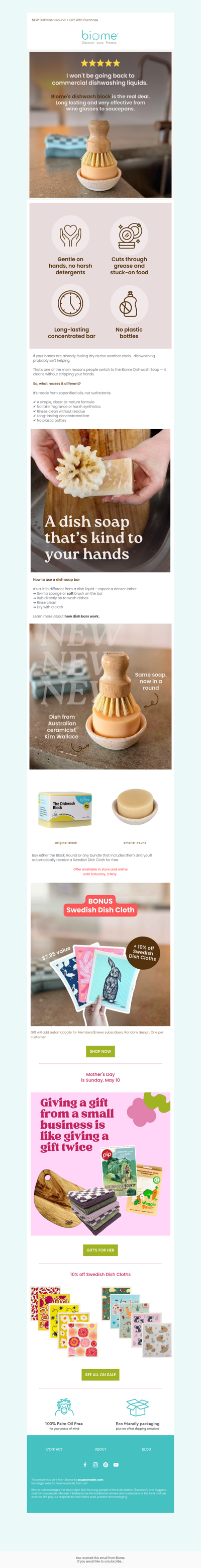 Clean Dishes. Soft Hands. No Plastic. ⭐