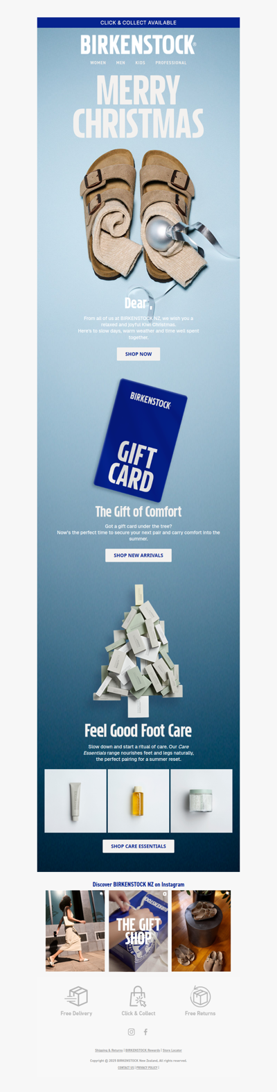 Merry Christmas from BIRKENSTOCK NZ 🎄