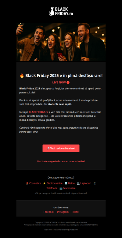 🔥 Black Friday 2025 e în plină desfășurare! Stocuri noi!