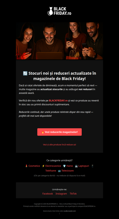 🔄 Stocuri noi și reduceri actualizate