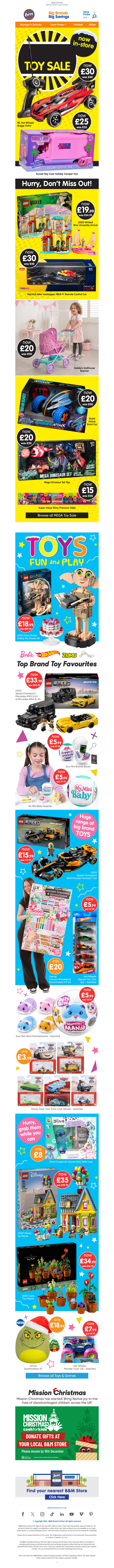 MEGA Toy Event - Big Brand Toys, Amazing Value