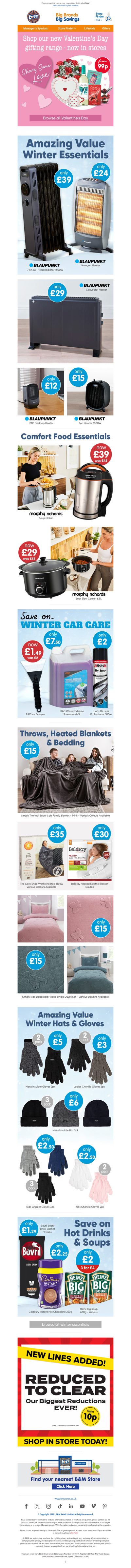 New In 💕 Valentine’s & Winter Warmers