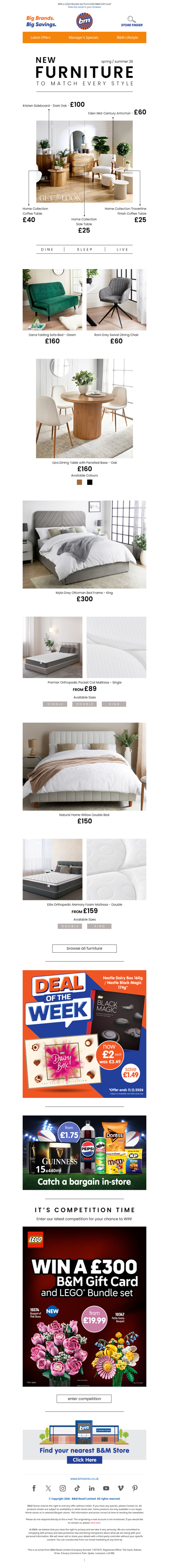 New In: Must-Have Furniture Has Landed at B&M