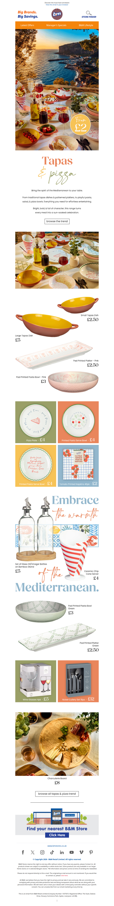 Pizza & Tapas, served in style