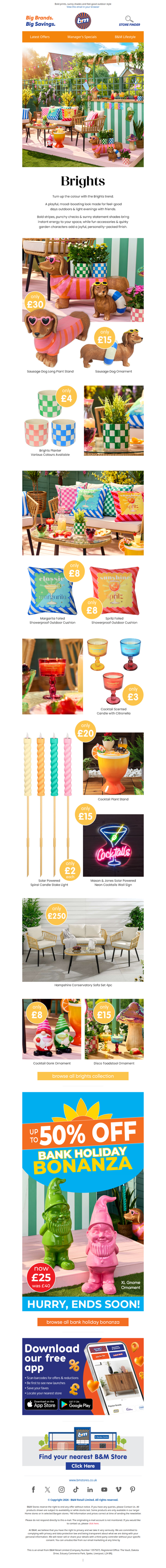 Say Hello to Garden Brights from £2