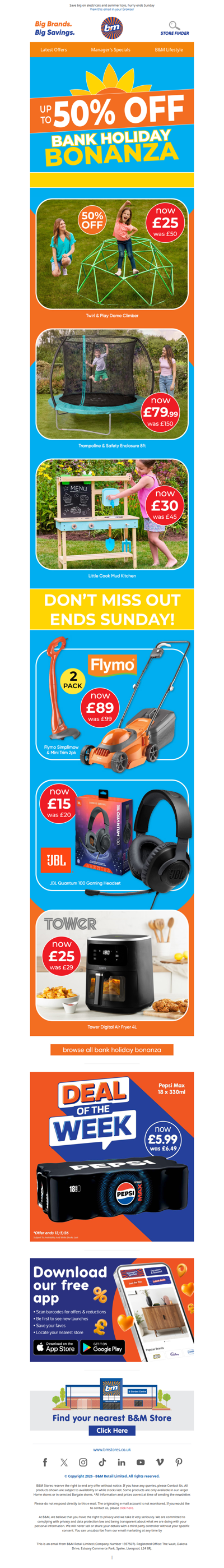 Final Days to Save Up to 50%