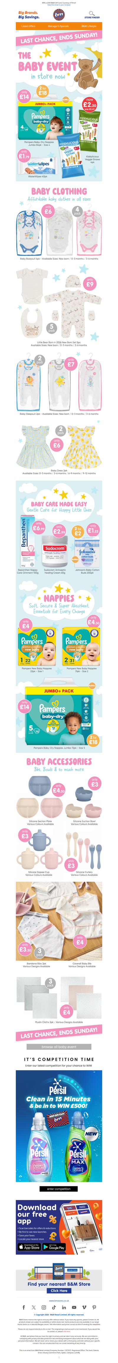 Last Chance to Shop Our Baby Event – Ends Sunday