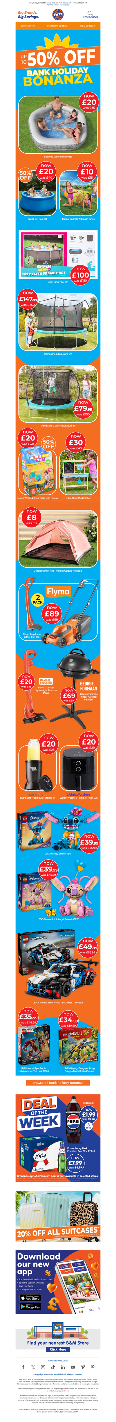 Heatwave Ready Starts at B&M ☀️
